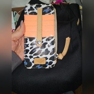 Consuela Black and Orange Wallet